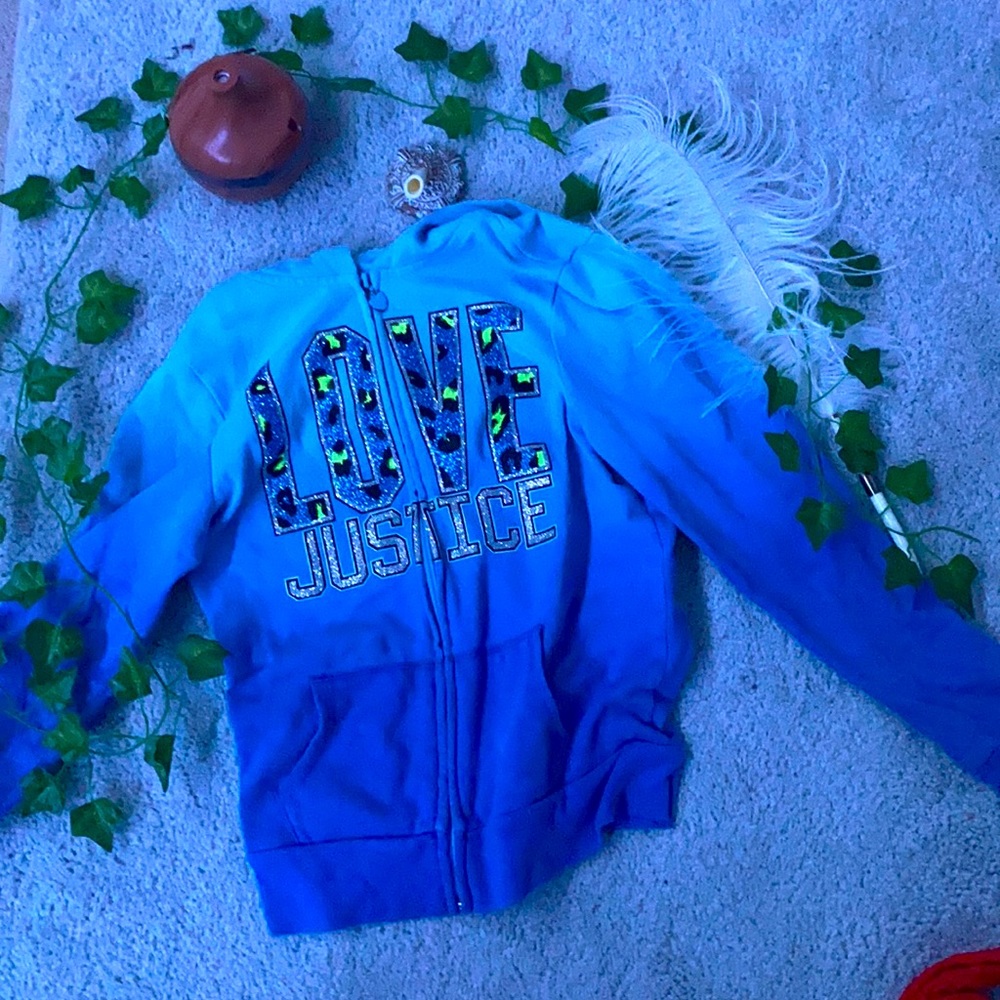 Justice zip up jacket